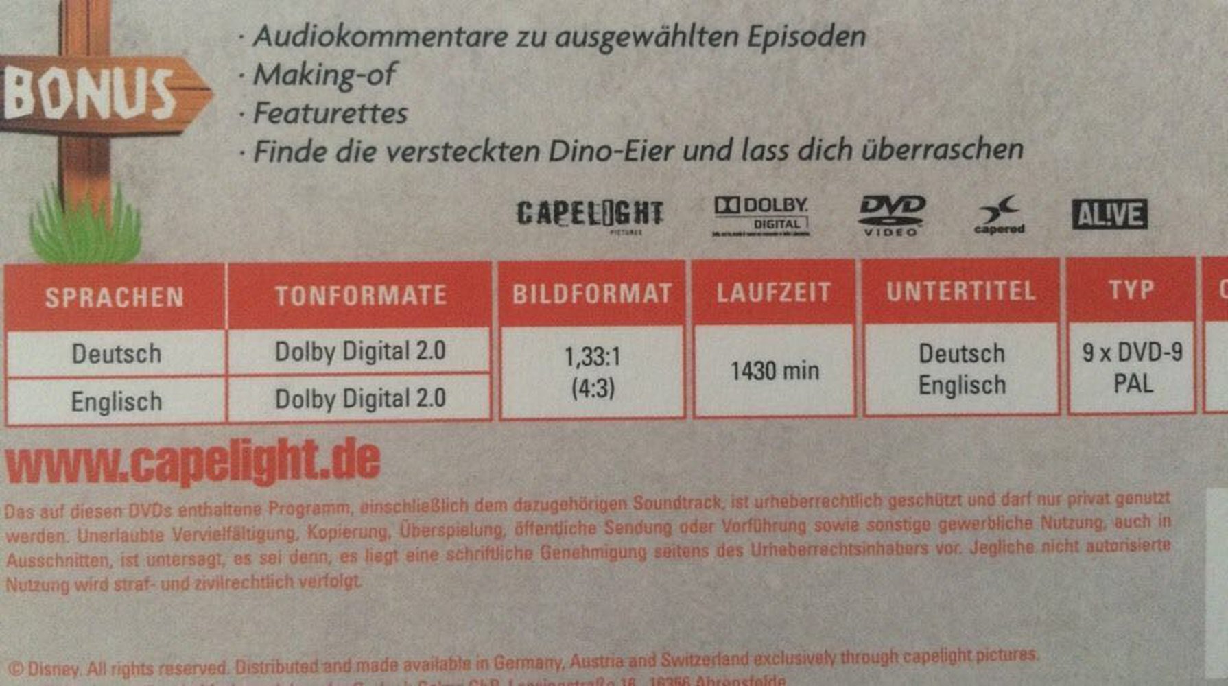 Dvd Box die Dinos komplette Serie 