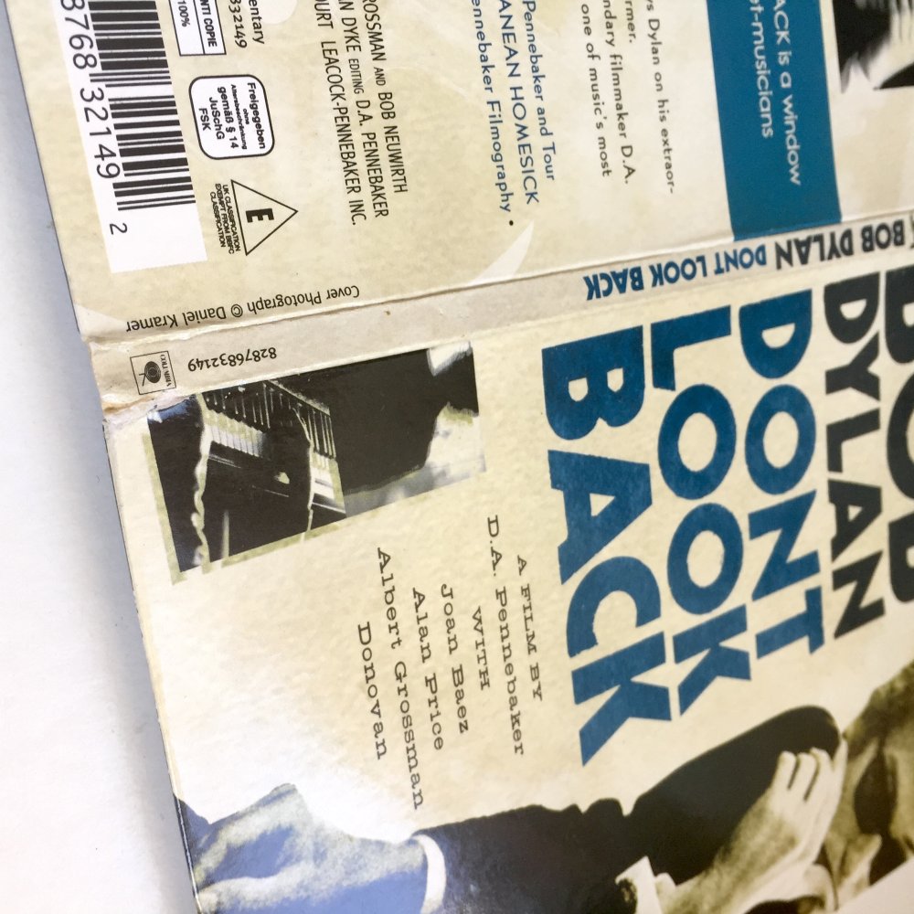 DVD Bob Dylan: Don't Look Back 1965 Concert Film (D.A. Pennebaker)