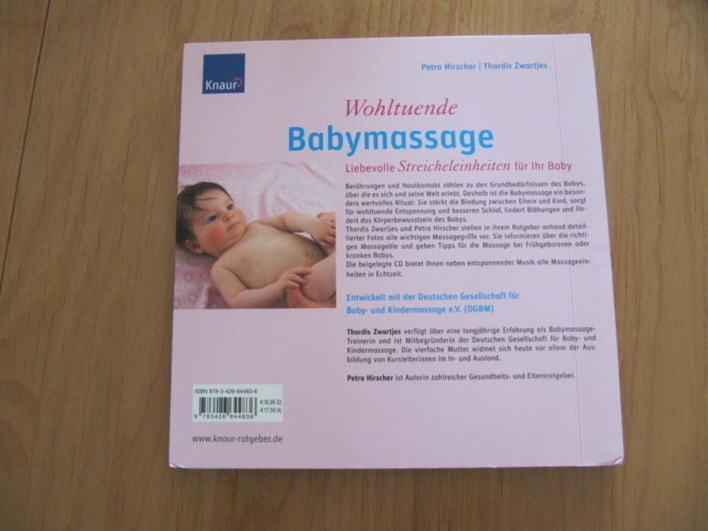 Wohltuende Babymassage mit CD Buch