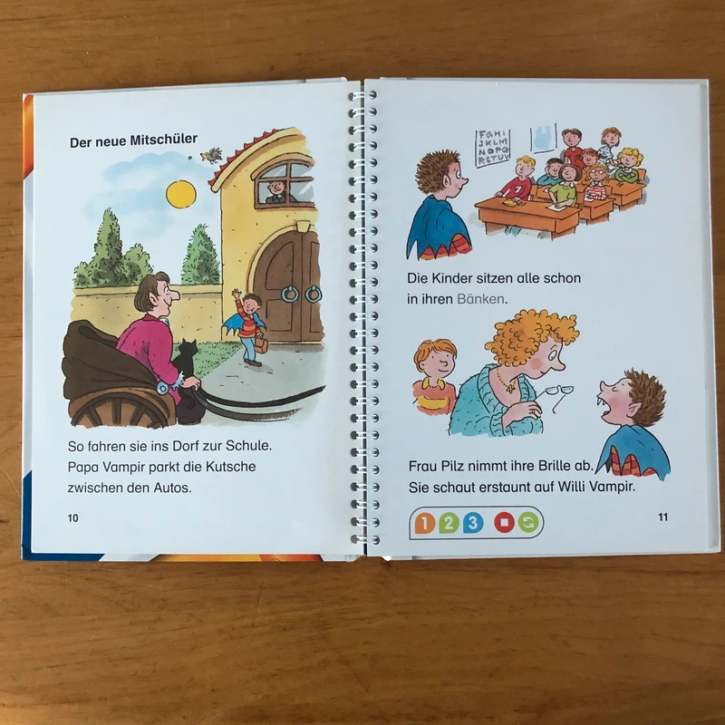 Leserabe lesen lernen mit Tiptoi Willi Vampir in der Schule