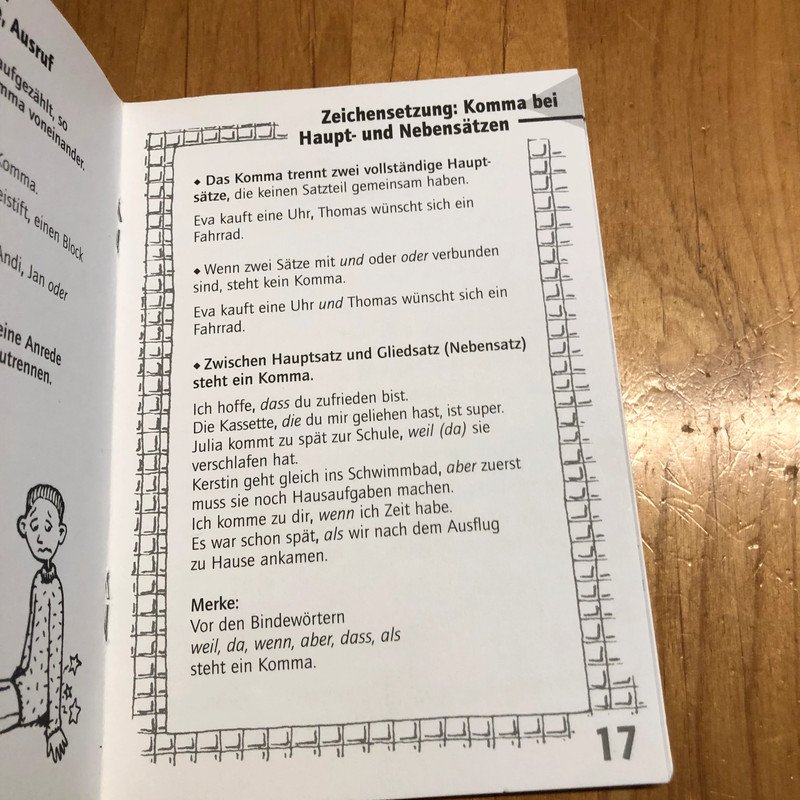 Bingo mini Minutentraining Merkregeln deutsch 