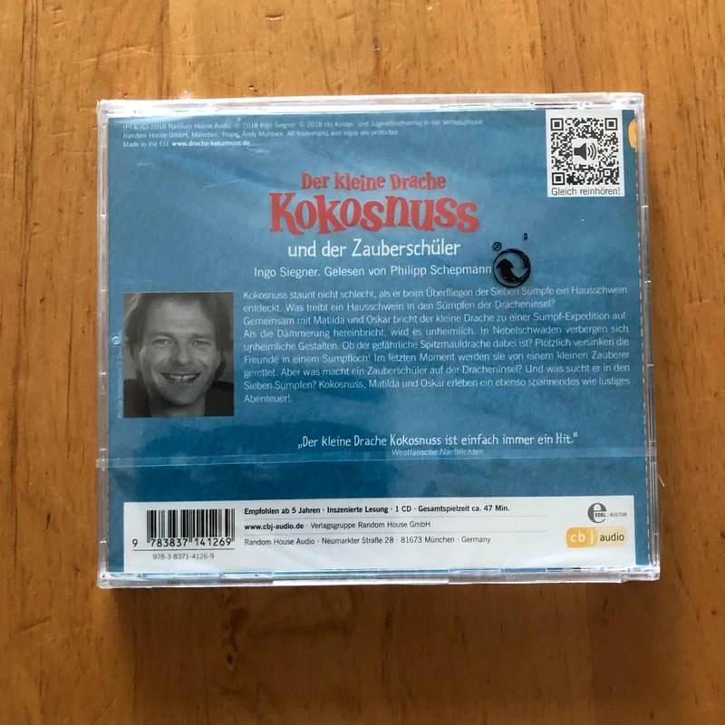 Der kleine Drache Kokosnuss CD neu mit Sticker