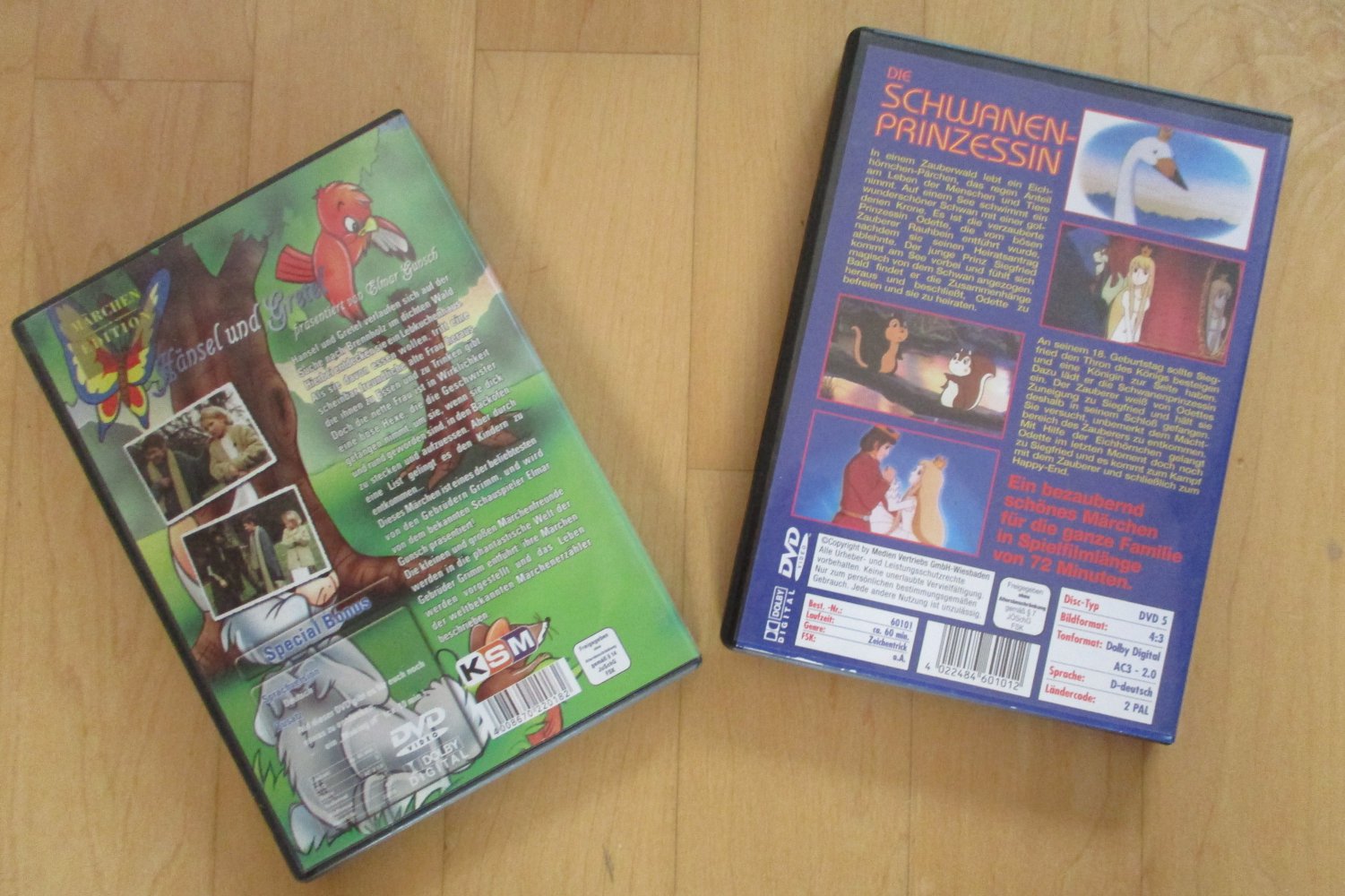 2 DVD´s Märchen Hänsel&Gretel und Schwanenprinzessin