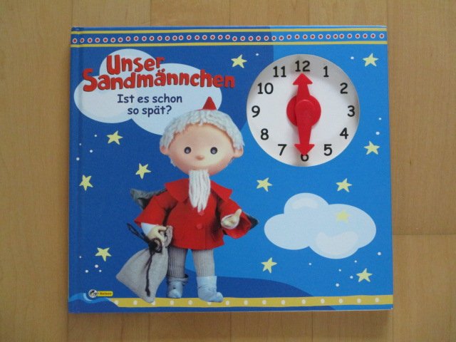 Buch zum Uhr lernen Sandmännchen