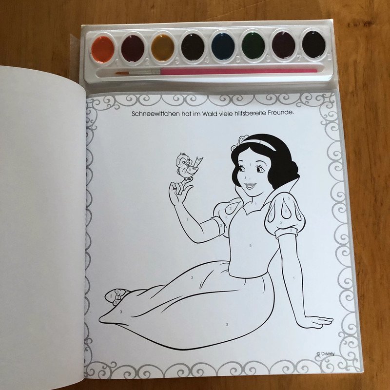 Buch Malen nach Zahlen Disney Prinzessinnen