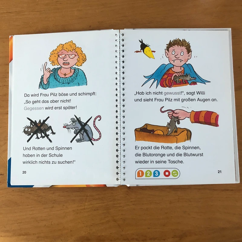 Leserabe lesen lernen mit Tiptoi Willi Vampir in der Schule