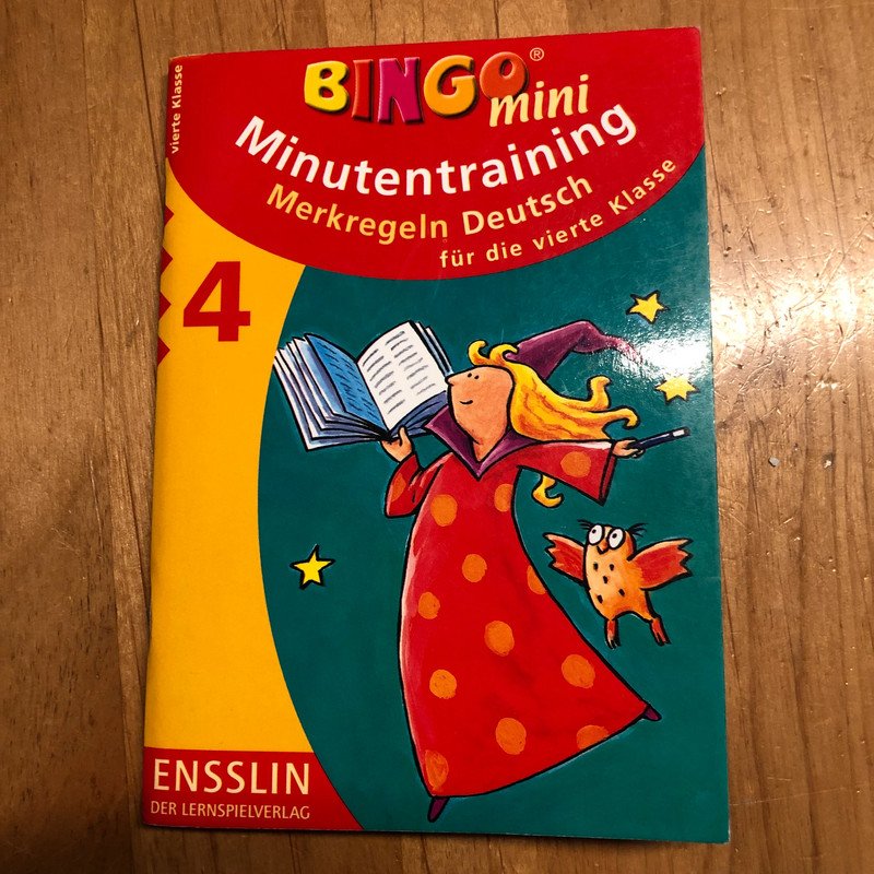 Bingo mini Minutentraining Merkregeln deutsch 