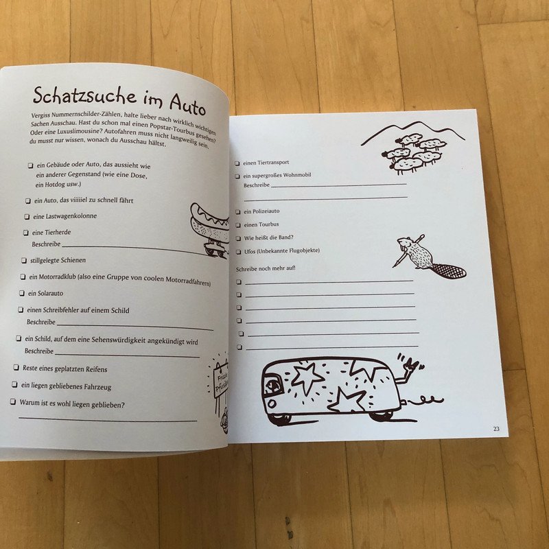 Spaß-und Mitmachbuch für unterwegs und zu Hause