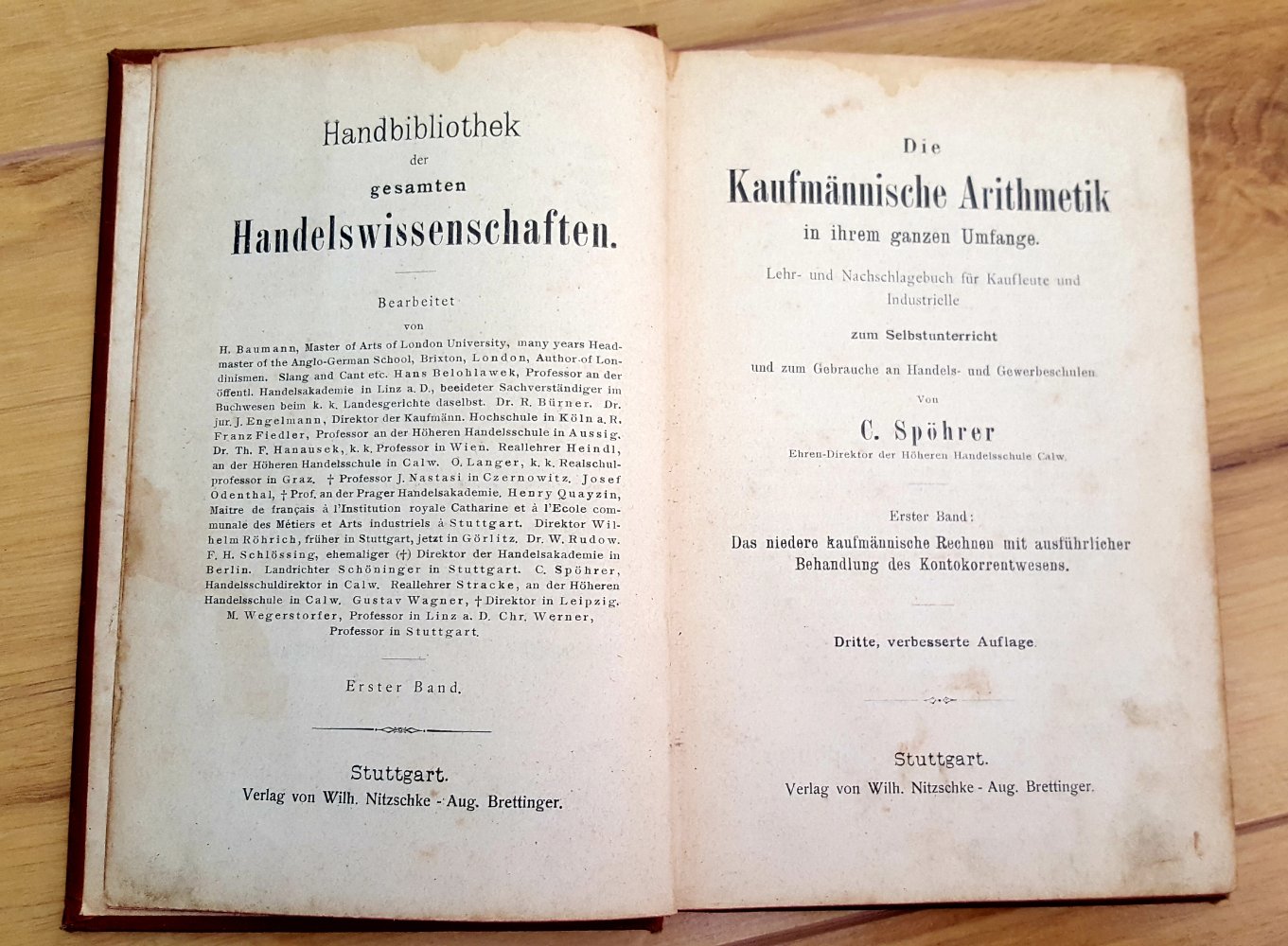 C. Spöhrer Kaufmännische Arithmetik