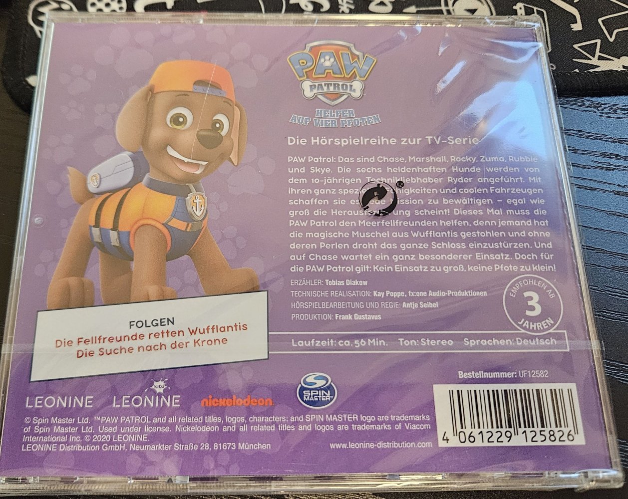 CD Paw Patrol CD 26 – Die Fellfreunde retten Wufflantis (Neu/OVP)