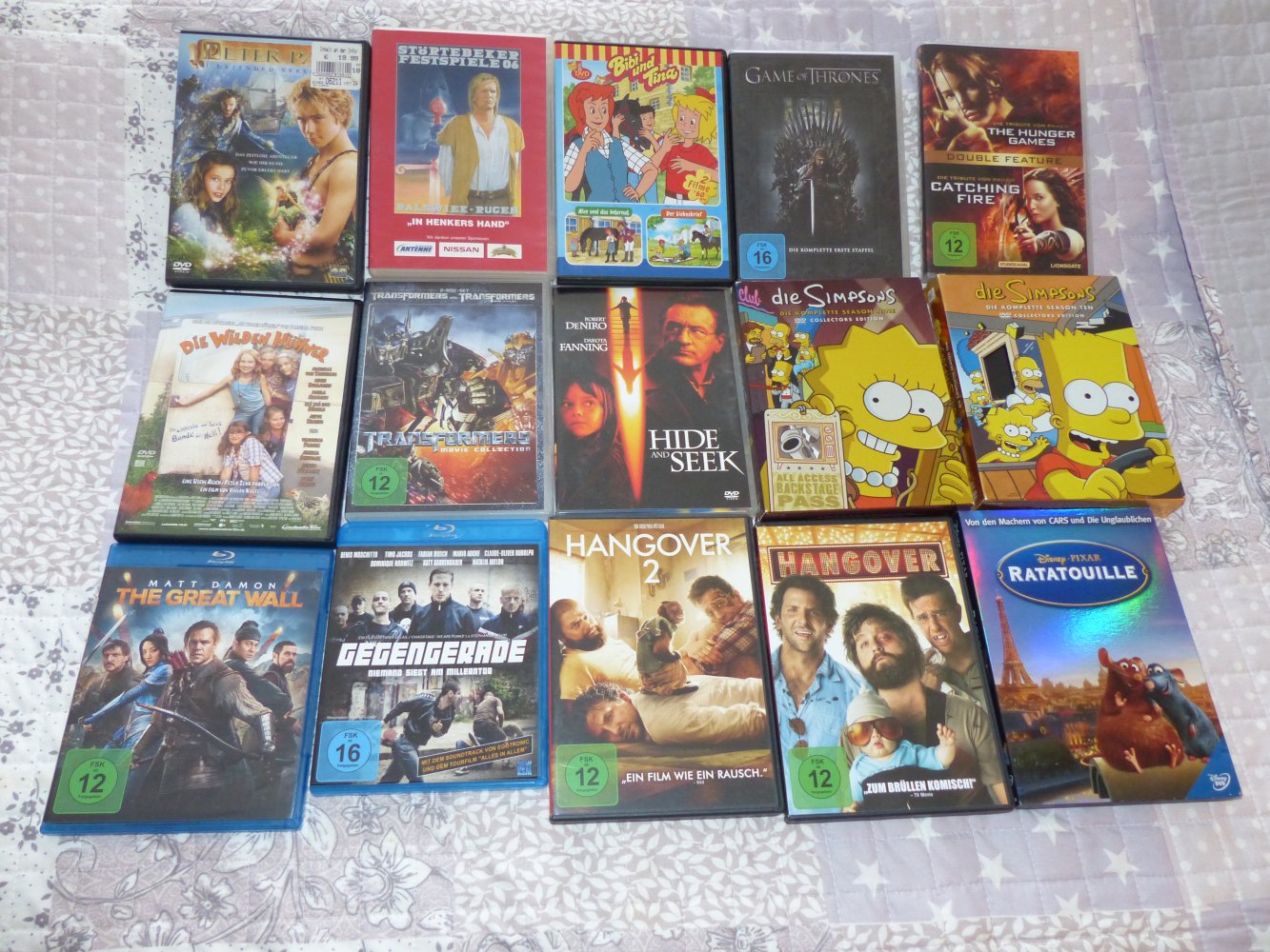 DVDs, verschiedene Filme auch Kinderfilme.