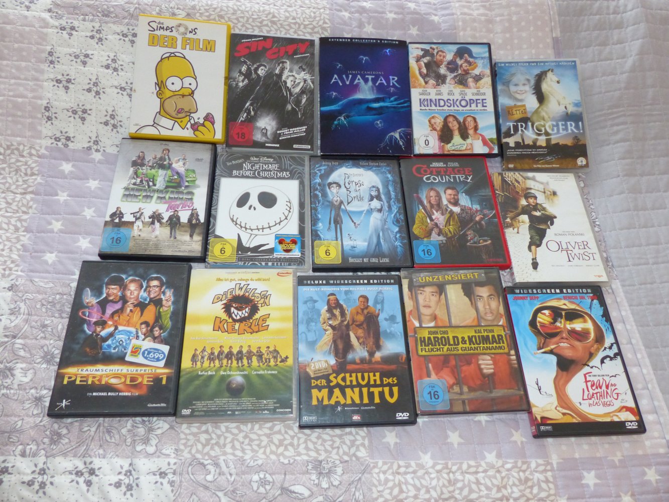 DVDs, verschiedene Filme auch Kinderfilme.