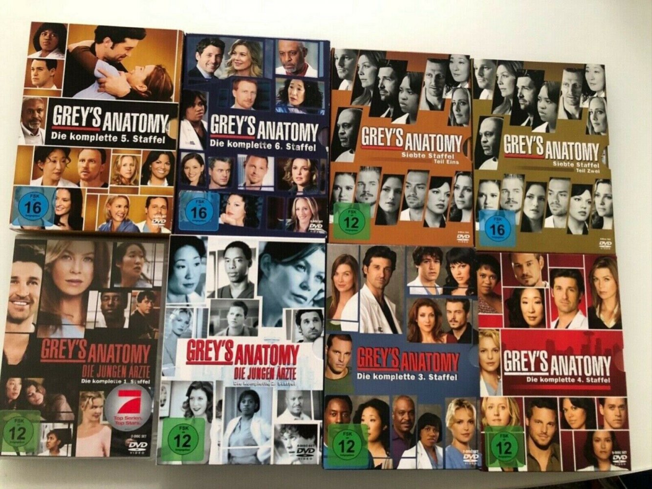 DVD Staffeln 1- 7 Grey’s Anstomie
