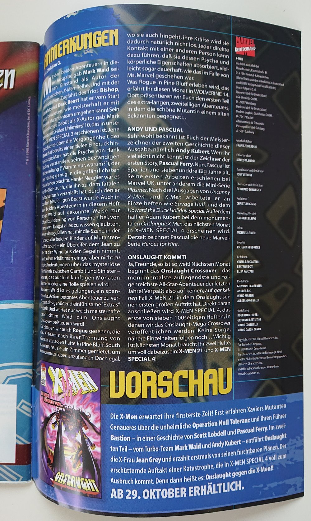 X-Men Heft 20 : Zugfahrt in den Tod