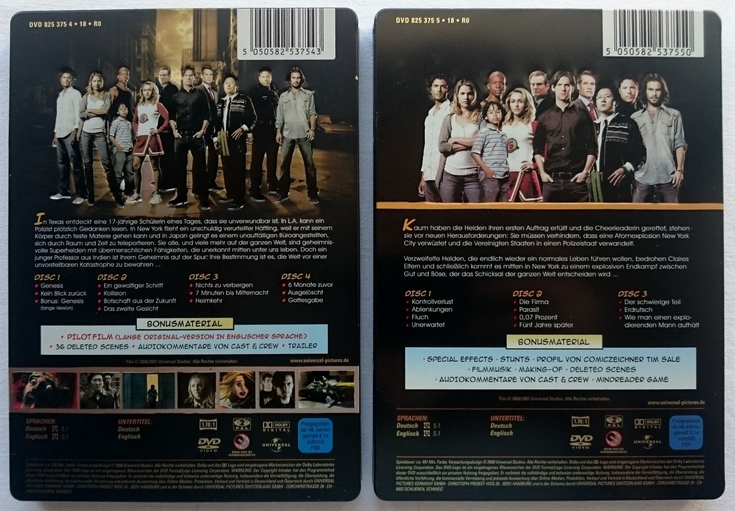 Heroes Season 1 - Box 1.1 & 1.2 (Steelbook-Ausgabe)