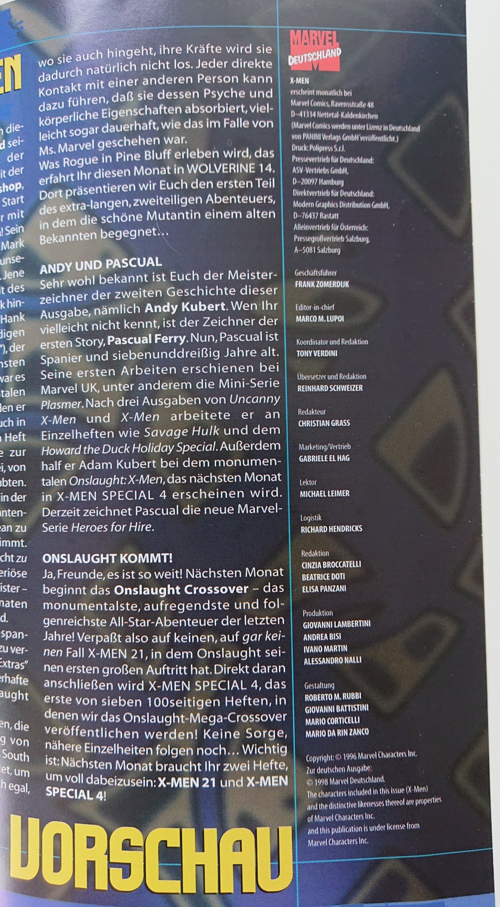 X-Men Heft 20 : Zugfahrt in den Tod