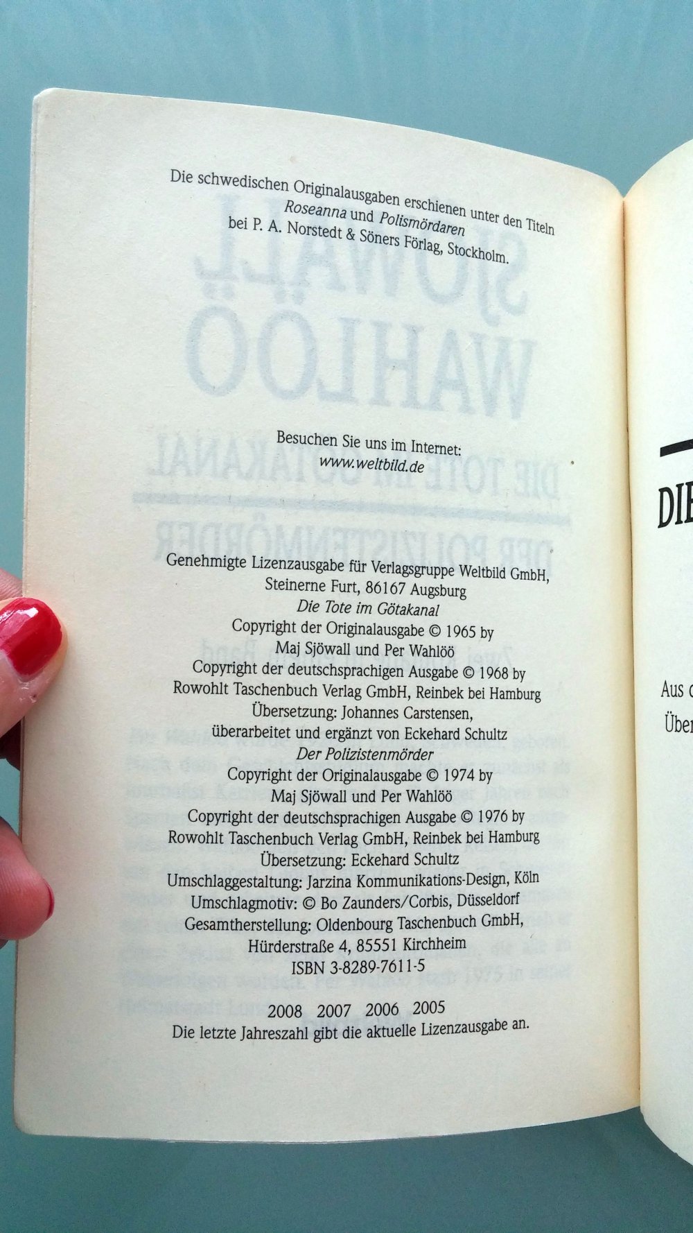 Die Tote im Götakanal und Der Polizistenmörder