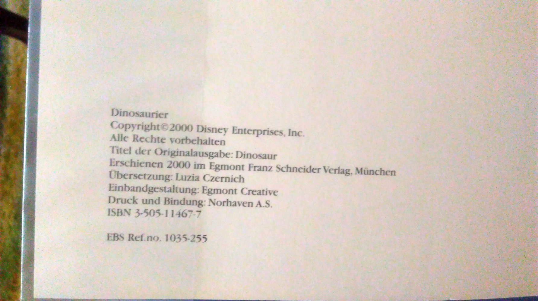 Disney Dinosaurier Bilderbuch