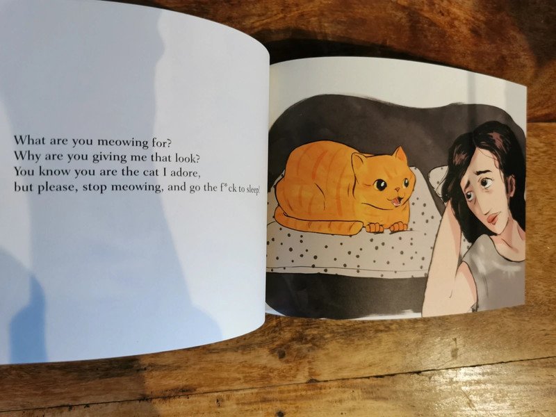 Stop meowing and go the f*ck to sleep 