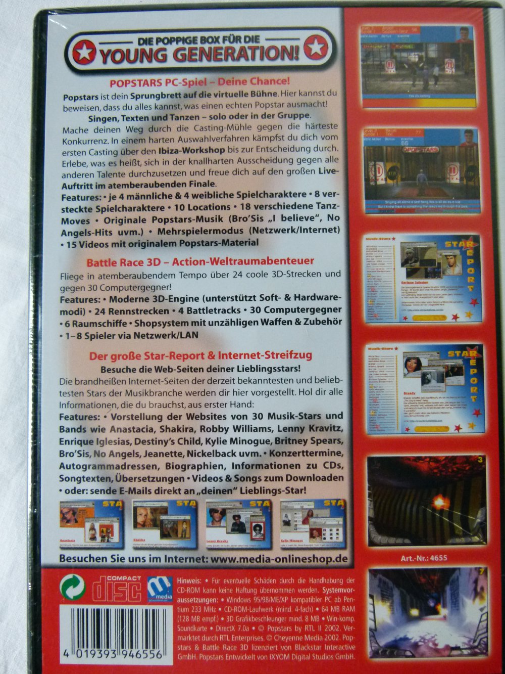 PC CD-ROMs POPSTARS PC-Spiel und anderes, OVP, NEU