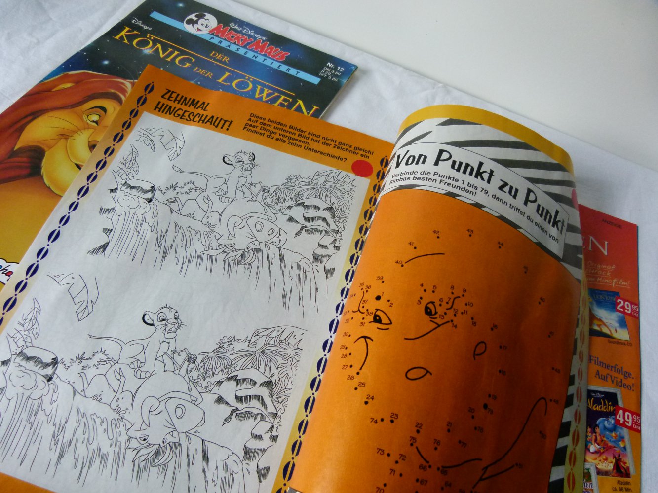 Disney 'Der König der Löwen' Comic & Micky Maus-Sonderheft, gut erhalten