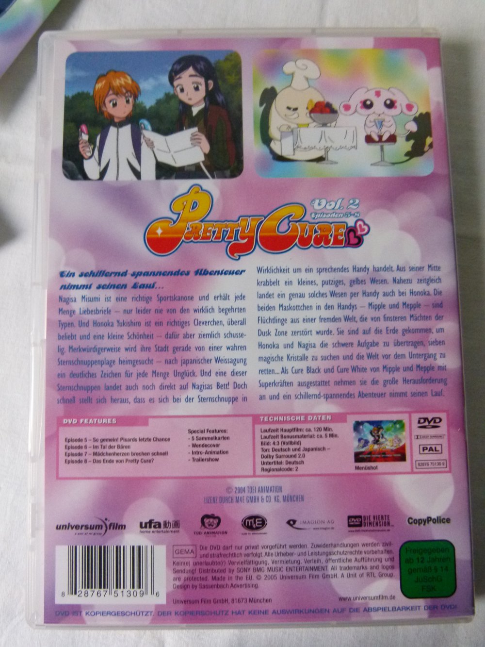 DVD Pretty Cure Vol. 2 -Episoden 5-8, Anime-Serie, inkl. Sammelkarten, Manga Japan, NEU