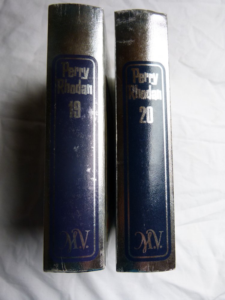 Perry Rhodan 19 & 20, zwei Silberbände im Set, gebundene Ausgaben Science Fiction