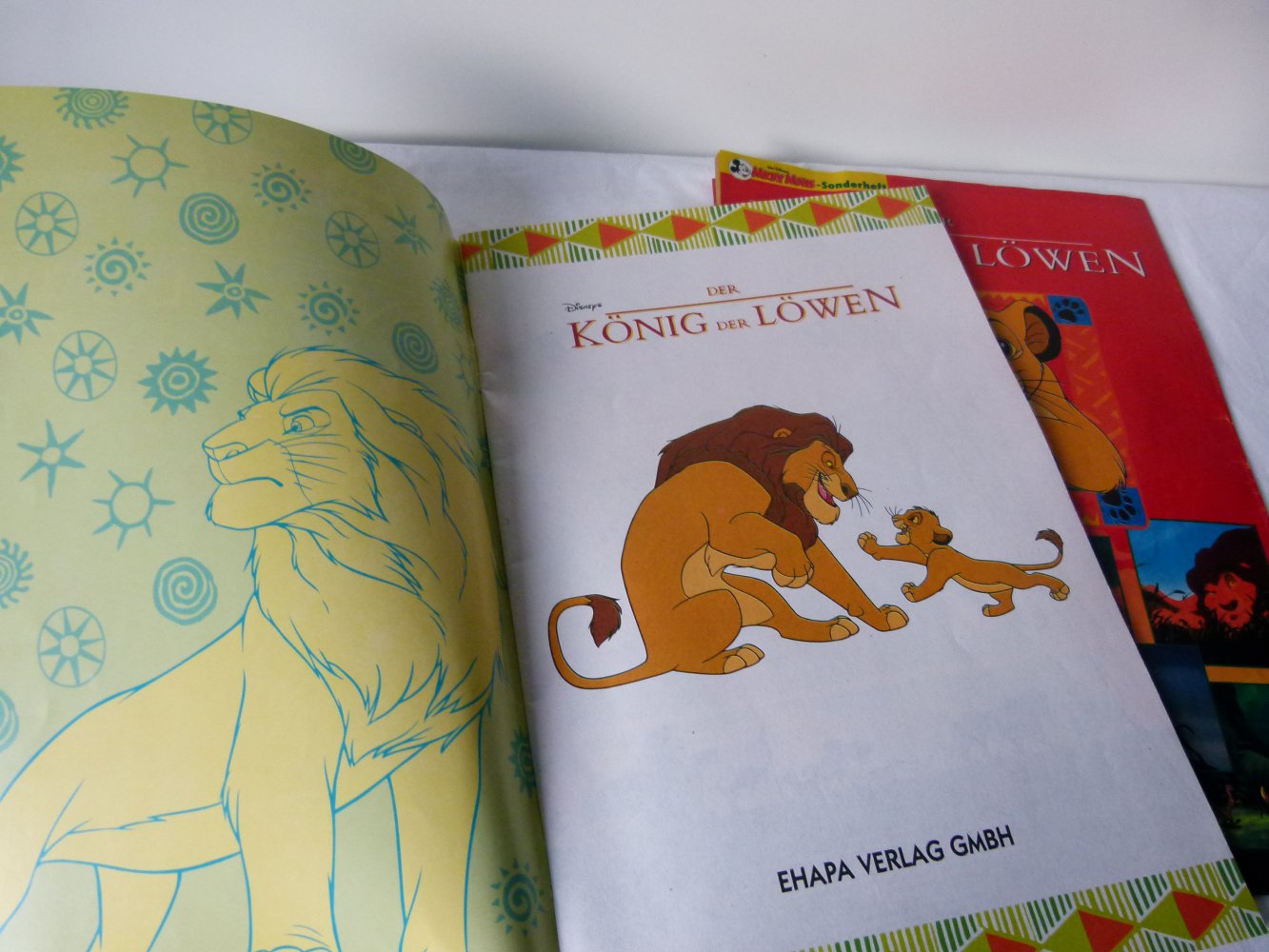 Disney 'Der König der Löwen' Comic & Micky Maus-Sonderheft, gut erhalten