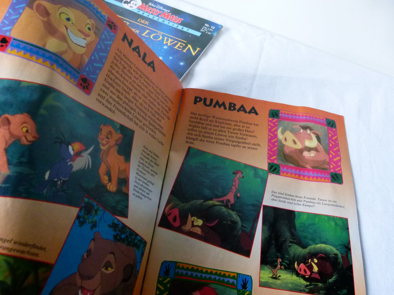 Disney 'Der König der Löwen' Comic & Micky Maus-Sonderheft, gut erhalten