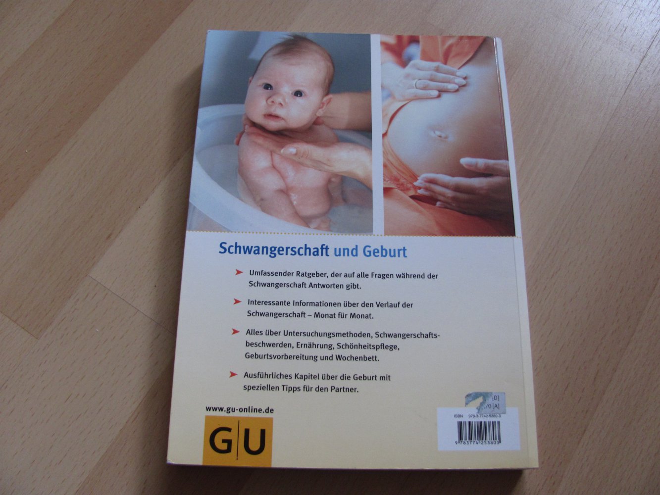 Buch Schwangerschaft und Geburt GU-Verlag