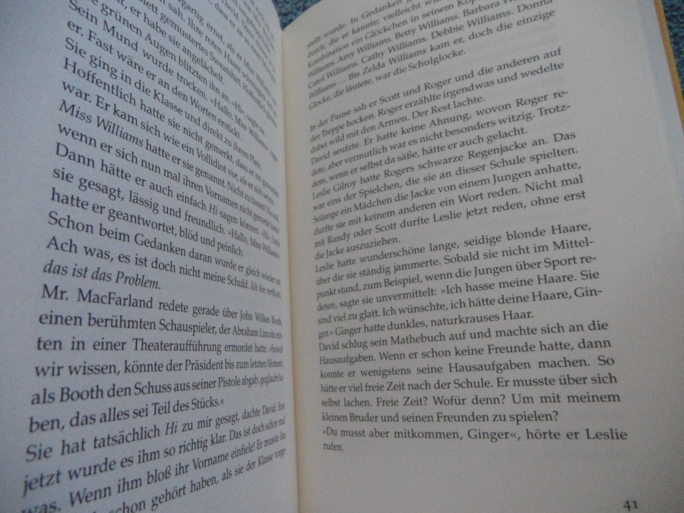 Jugendbuch Der Fluch des David Ballinger 