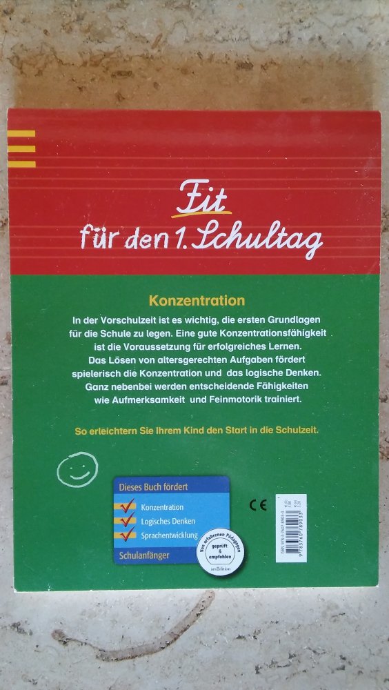 Fit für den 1.Schultag - Konzentrationsblock
