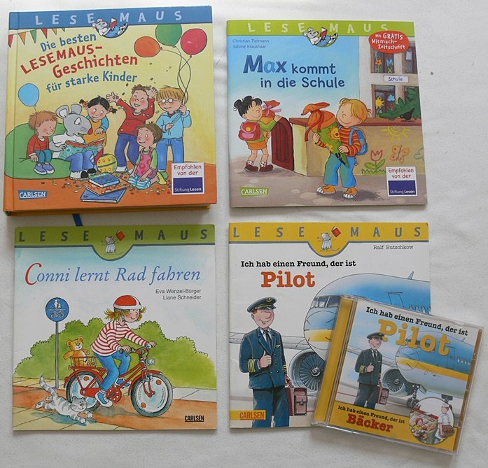4x Lesemaus + Hörspiel CD