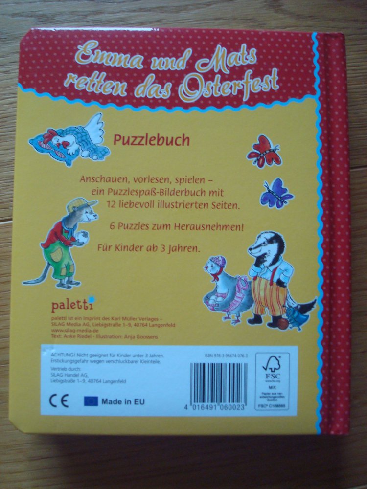 Buch, Bilderbuch, Puzzlebuch Ostern, Osterbuch