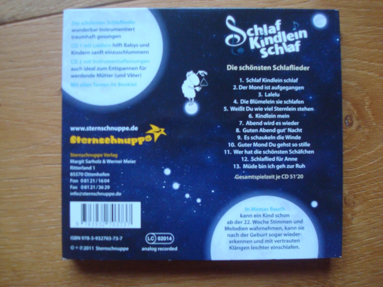 2 CD Musik Kinderlieder Schlaflieder NEU