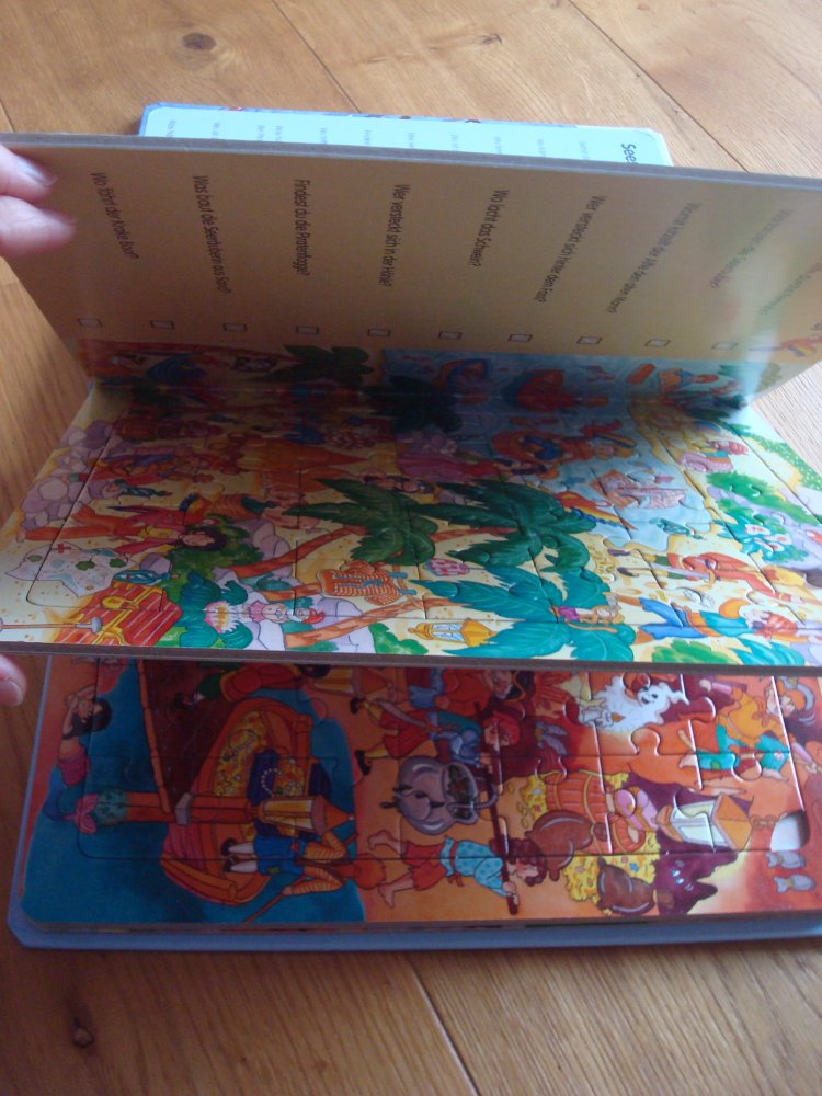 großes Puzzlebuch Piraten, Piratenbuch, Bilderbuch, Wimmelbuch