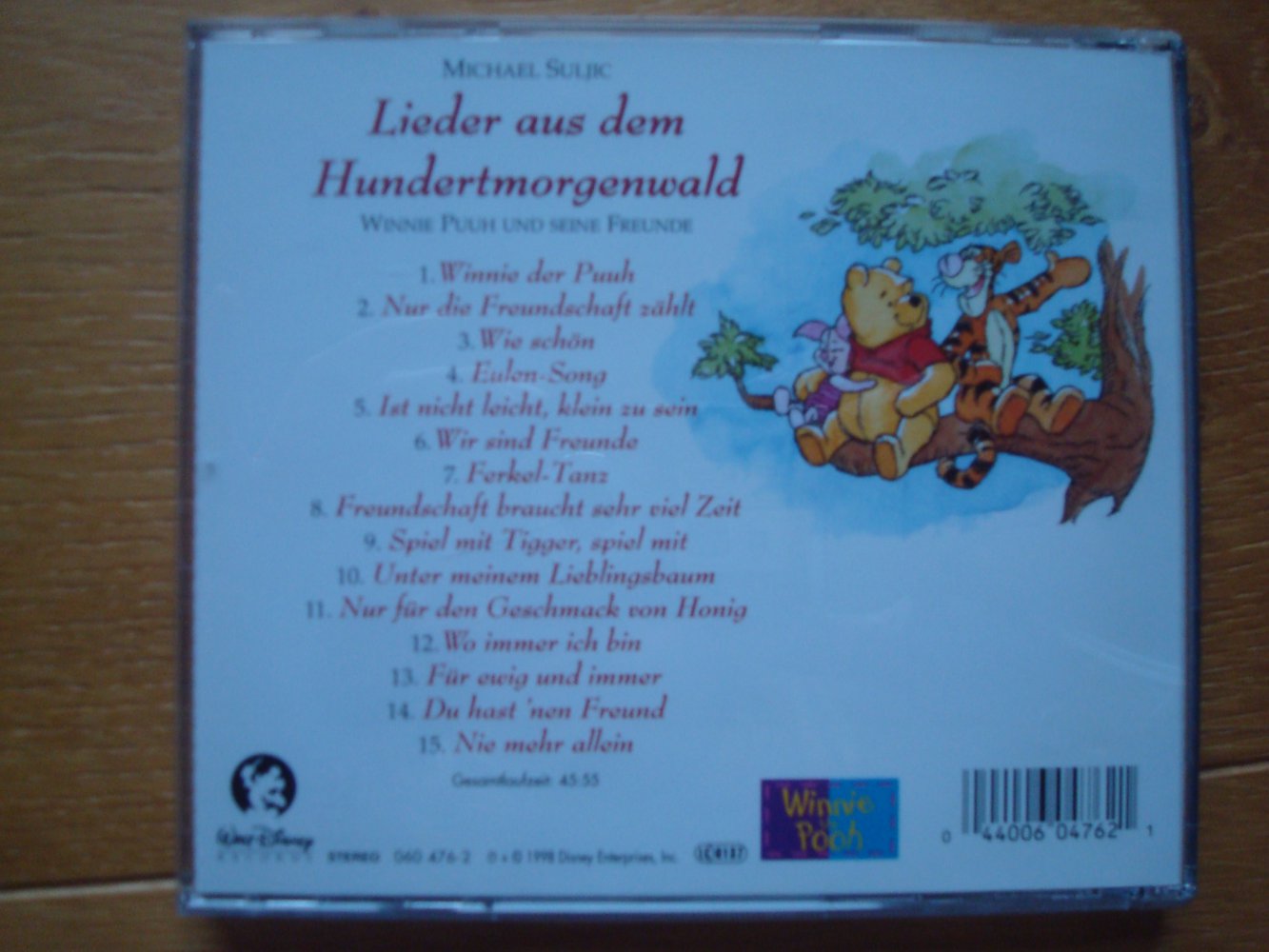 CD Winnie Pooh Lieder aus dem Hundertmorgenwald