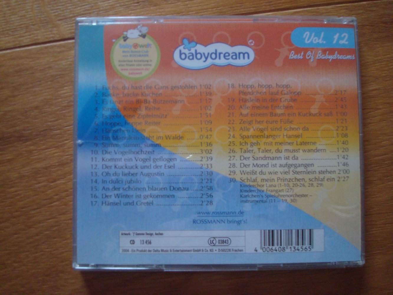 CD Kinderlieder, Babylieder, Babymusik