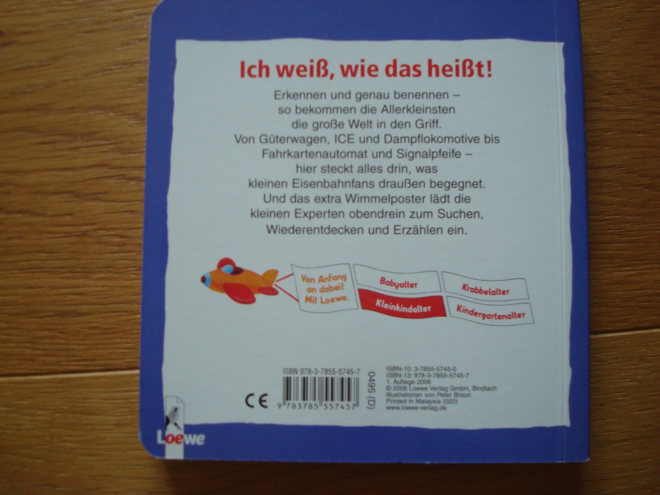 Buch, Bilderbuch, Wissensbuch, Begriffebuch Eisenbahn mit Wimmelposter