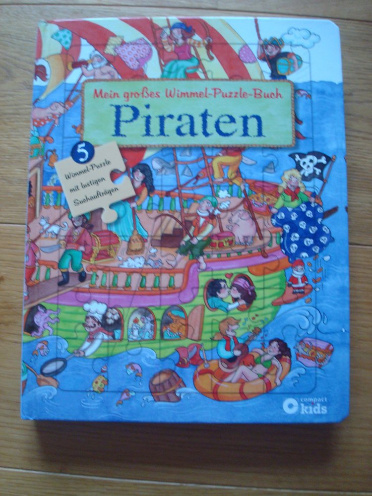 großes Puzzlebuch Piraten, Piratenbuch, Bilderbuch, Wimmelbuch