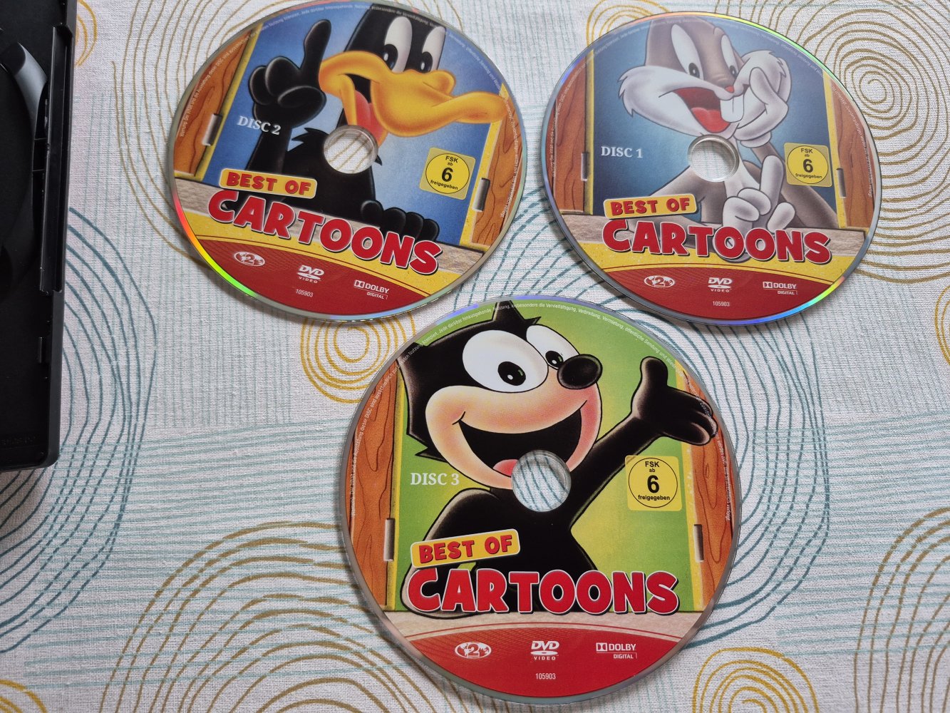 3 DVDs best of Cartoons