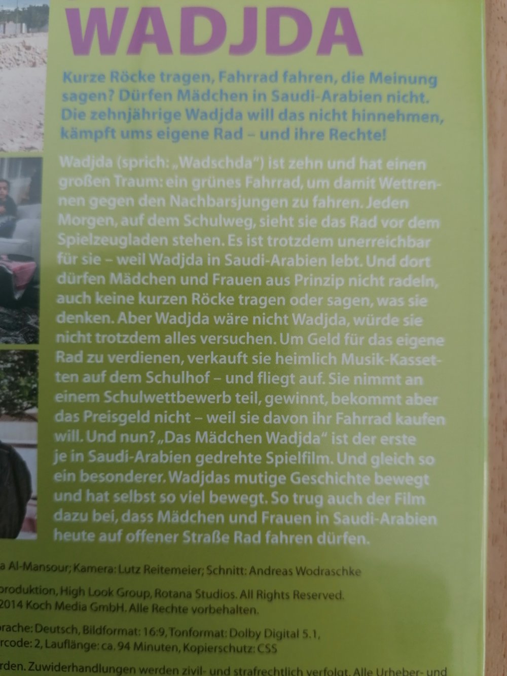 Das Mädchen Wadjana - Radeln für die Freiheit