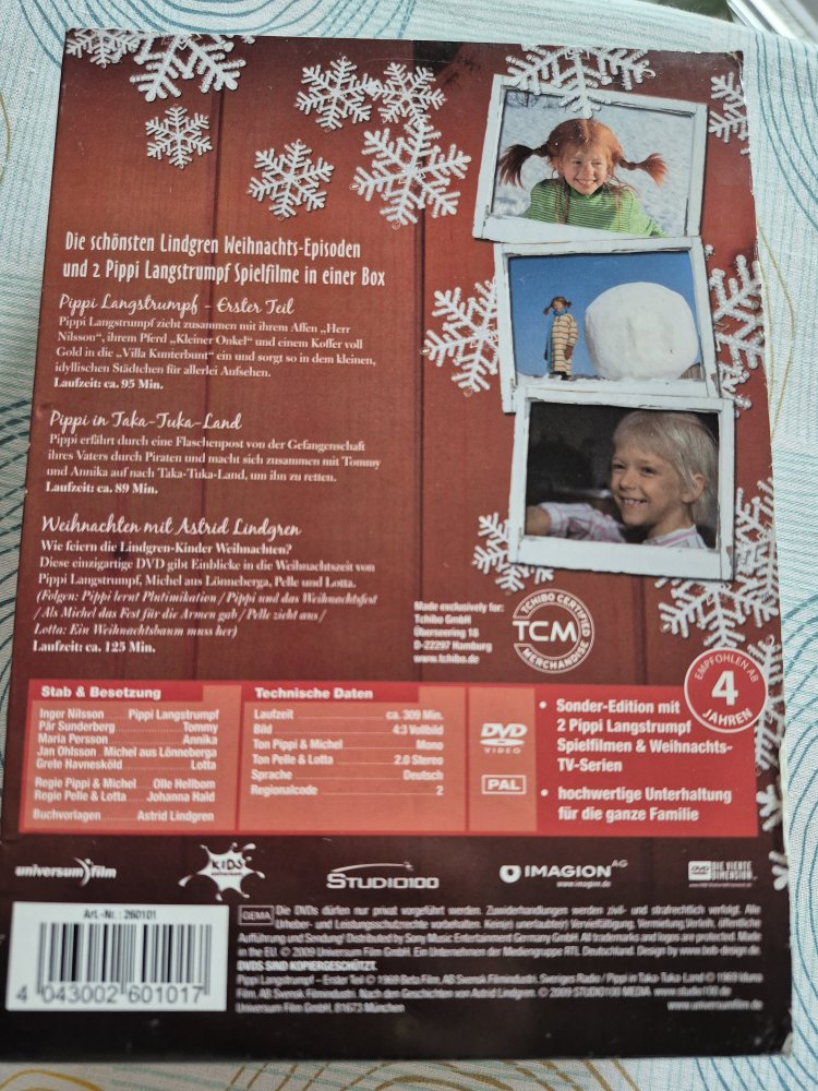 3 DVDs mit Geschichten von Astrid Lindgren