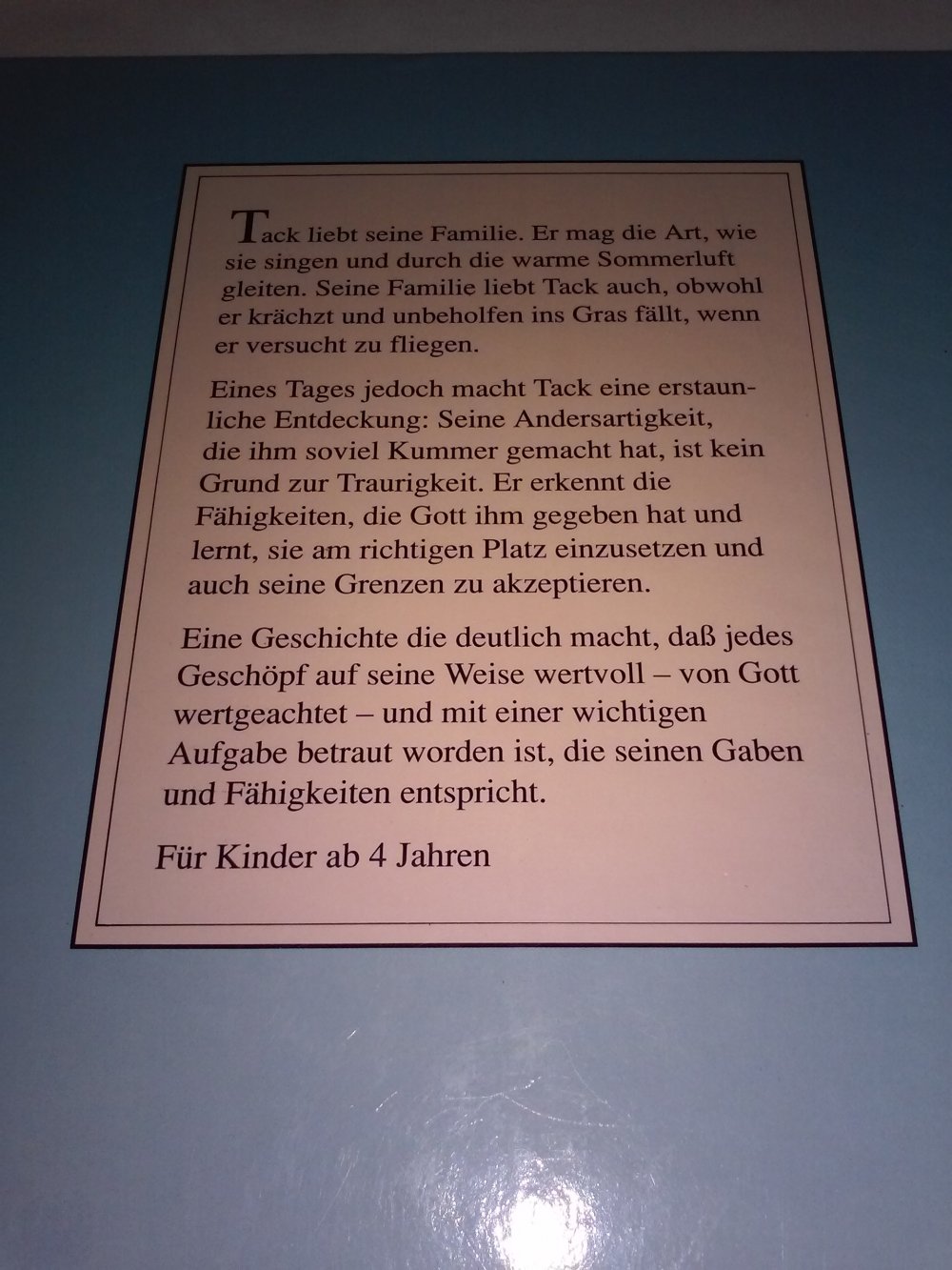 Caroline Nystrom: Die Lerche die nicht singen konnte - Kinderbuch alt