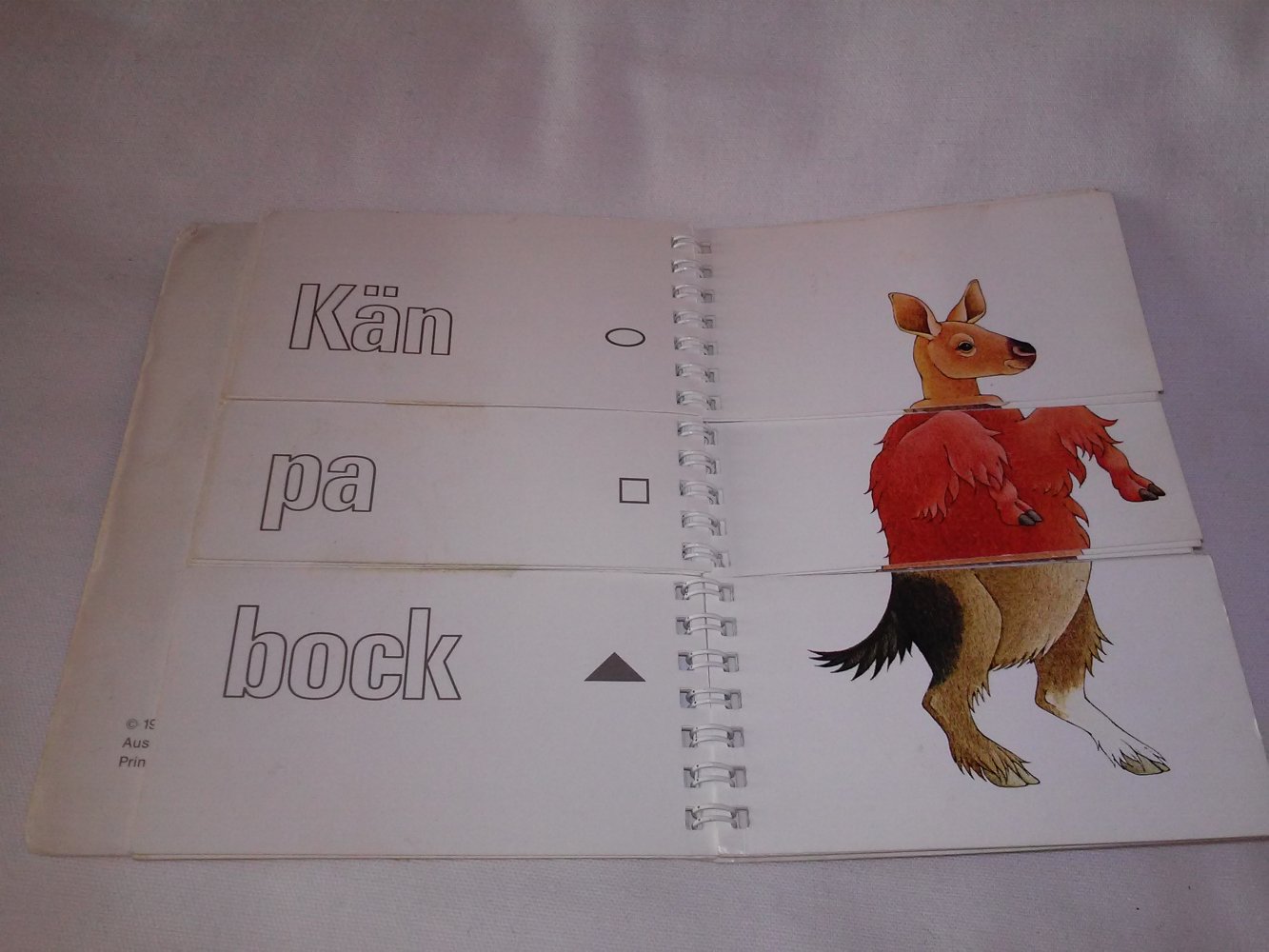 Krogufant.Ein Mini - Klapp - Bilder- Buch / altes Kinderbuch