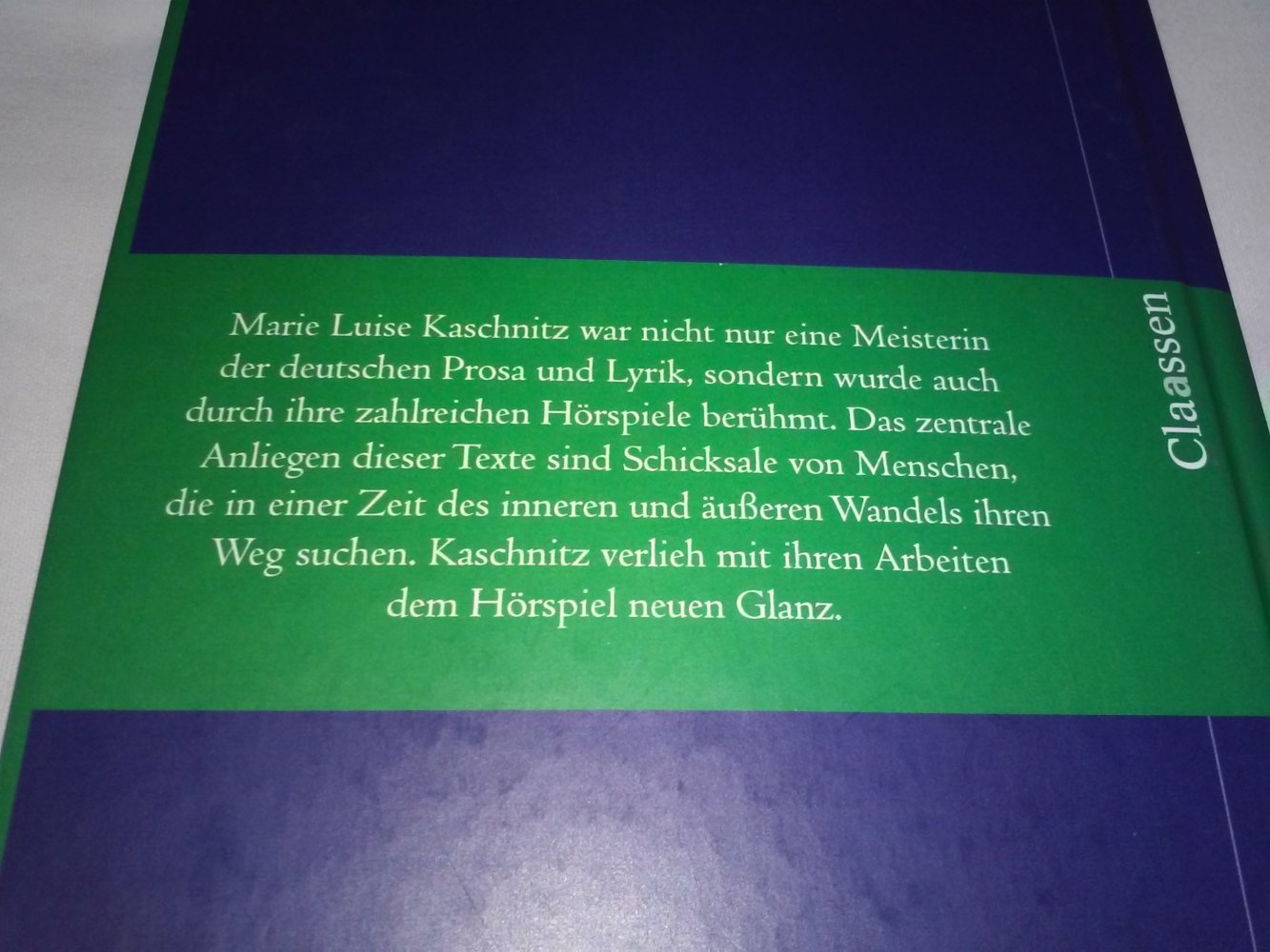 Neu! Marie Luise Kaschnitz: Hörspiele