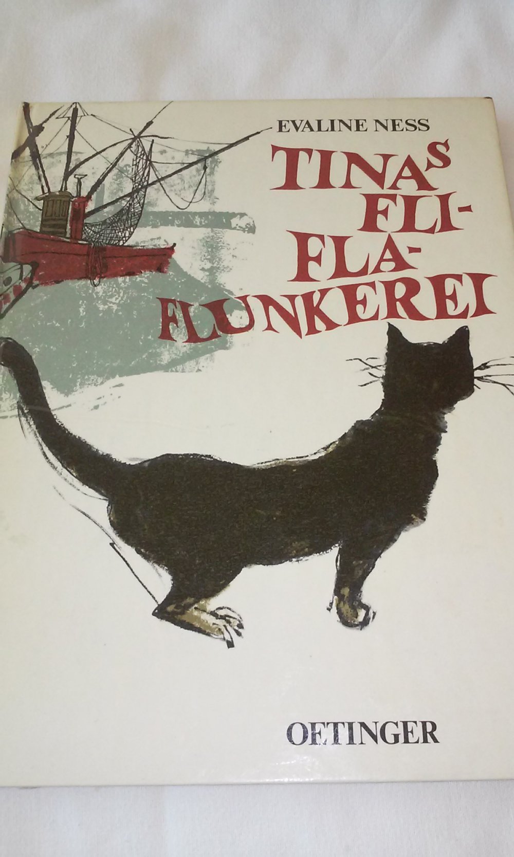Tinas Fli-Fla-Flunkerei antik altes Kinderbuch 1967