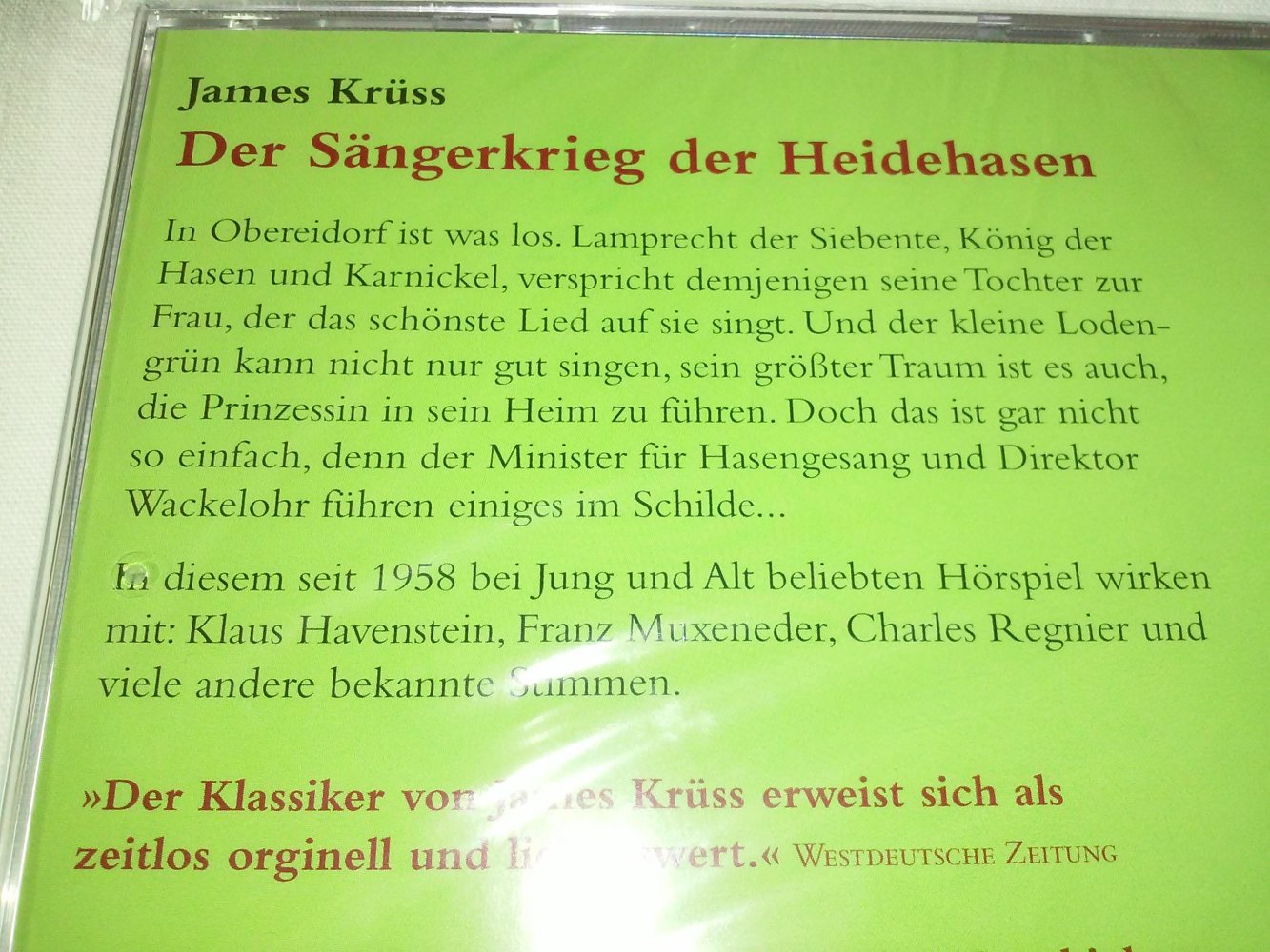 James Krüss: Der Sängerkrieg der Heidehasen: Das Originalhörspiel»Oster-Klassiker«