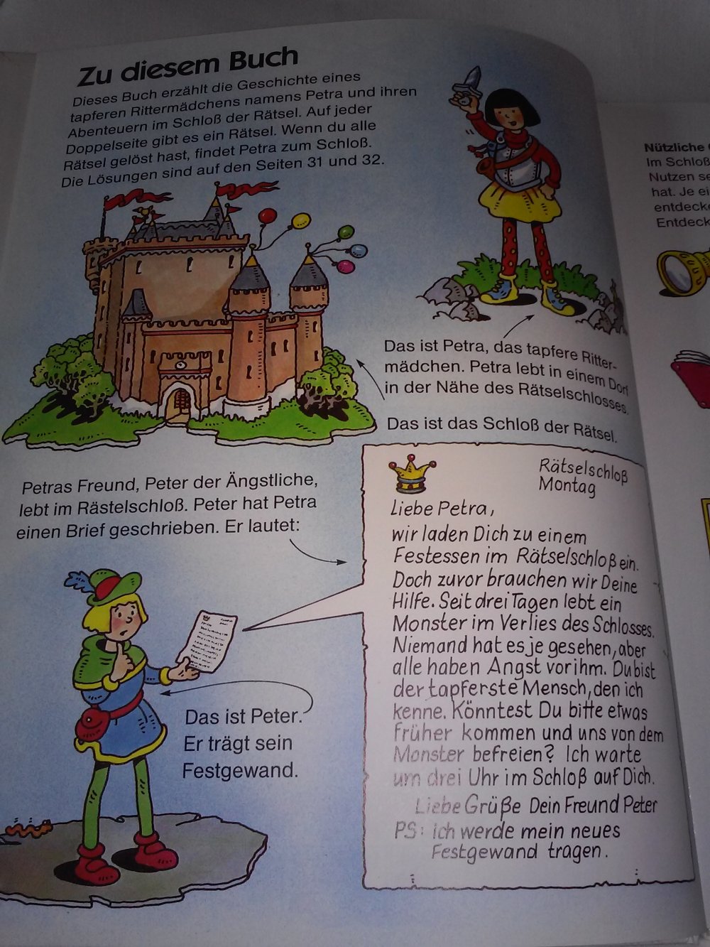 Leigh Susannah und Brenda Haw: Das Schloß der Rätsel - Kinderbuch alt