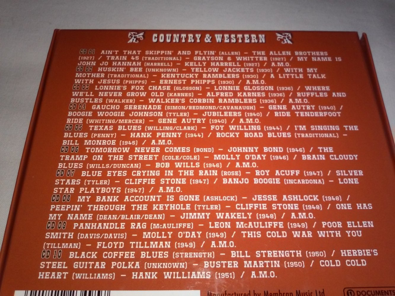 Neu! Country & Western (Box-Set 10 CD´s) - Geschenktipp